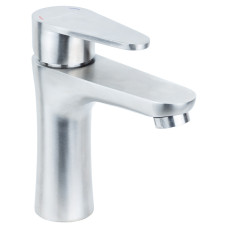 Смеситель для умывальника НЕРЖ. литой гайка HT Ø35 AQUATICA HT-1A171P