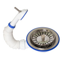 Чашка сифону для мийки з круглим переливом Ø115 UNICORN Е156 1/50