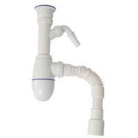 Сифон для мийки з'ємний випуск 11/2