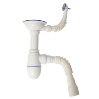 Сифон для мийки з випуском 11/2