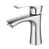 Змішувач для умивальника литий гусак НЕРЖ. Ø35 WEZER INX1B-07 1/10