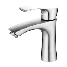 Змішувач для умивальника литий гусак НЕРЖ. Ø35 WEZER INX1B-07 1/10