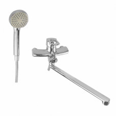 JXD7-B181 Змішувач для ванни одноричажний картр.перемикач плоский гусак Ø40 WEZER 1/10