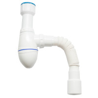 Cифон для писсуара Ø40 с гофротрубой Ø40х40/50 UNICORN K220 1/45