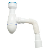 Сифон для пісуара Ø50 з гофротрубою Ø50х40/50 UNICORN K225 1/45