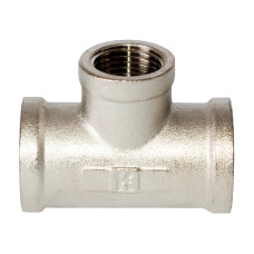 Трійник латунний різьб.редукційний 11/4