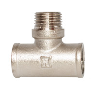 Трійник латунний різьб.редукційний 1/2