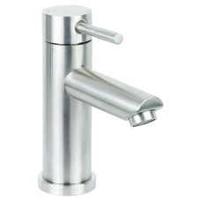 Змішувач для умивальника НЕРЖ. литий гайка KT Ø35 AQUATICA KT-1A170P