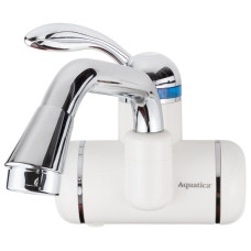 Проточний водонагрівач LZ 3.0кВт 0,4-5 бар умивальник довгий гусак настінний AQUATICA LZ-6A211W