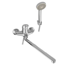 Змішувач для ванної картр. перем довгий плоский гусак Ø40 WEZER NHK7-B048 1/10