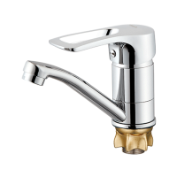 Змішувач для кухні однорукий короткий гусак лат.корпус гайка Ø40 WEZER PED4-B181 1/10