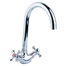 Смеситель для кухни гусак высокий ухо гайка PL 1/2