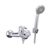 PTA3-446 Змішувач для ванни одноричаж. короткий литий гусак картр.перемикач Ø35 WEZER 1/10