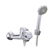 PTA3-446 Змішувач для ванни одноричаж. короткий литий гусак картр.перемикач Ø35 WEZER 1/10