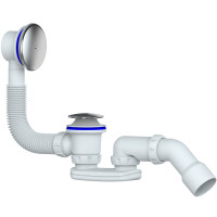 Сифон для ванни-автомат хром вилив та сист.easyopen з відводом ф.40 UNICORN S121E 1/35