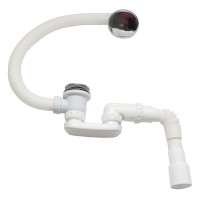 Сифон для ванни-автомат хром вилив та сист.easyopen Ø40 х Ø40/50-400mm UNICORN S122E 1/30