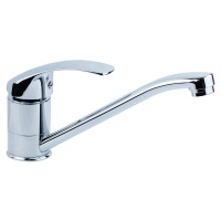 Змішувач для кухні гусак прямий 250мм шпилька SD Ø40 TAU SD-2B243C