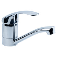 Змішувач для кухні гусак прямий 150мм гайка SL Ø40 TAU SL-1B143C