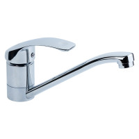 Змішувач для кухні гусак прямий 250мм гайка SL Ø40 TAU SL-1B243C