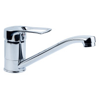 Смеситель для кухни гусак прямой 250 мм гайка SM Ø40 TAU SM-1B244C