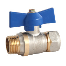 Кран для металлопласт. труб 16 х 1/2