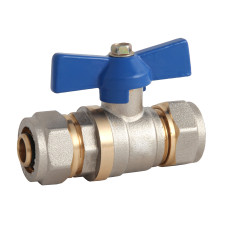 Кран для металлопласт. труб 16 х 16 ECO 15/150