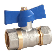 Кран для металлопласт. труб 20 х 3/4