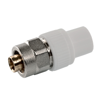 Перехідник комбінований 1v PPR 20 вн.- PEX 16х2 Tebo сірий 50/300