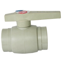 Кран кульовий PPR Ø50 Tebo сірий 2/12