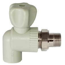 Кран кульовий PPR радіаторний кутовий Ø25 х 3/4