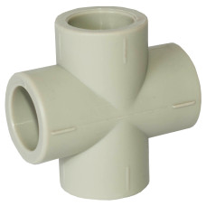 Хрестовина PPR Ø20 Tebo сіра 30/300