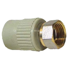 Муфта PPR з накидною гайкою (пластик.вставка) Ø20 x 3/4