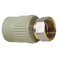 Муфта PPR з накидною гайкою (пластик.вставка) Ø25 x 3/4