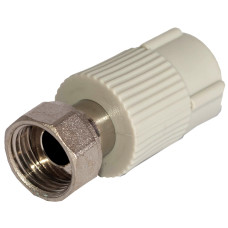 Муфта PPR з накидною гайкою (лат.вставка) Ø32 x 1