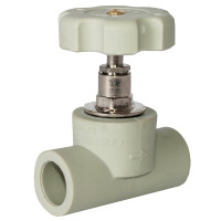 Вентиль PPR Ø63 Tebo сірий 2/8