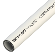 Труба PP-RCT PN20  BASALT  Ø20  TEBO біла 4/120