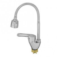 YUB4-R181 Змішувач для кухні одноричажний рефлекторний гусак гайка Ø40 WEZER 1/10