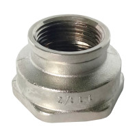 Муфта редукційна латунна нікель/профі 1