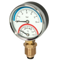 Термоманометр радіальний Ø63 RSk Італія 1/50