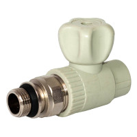 Кран радіаторний прямий PPR Ø20 х 1/2