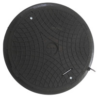 Люк полімерний 1,5т чорний без замка р. 560/730