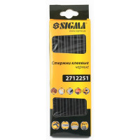 Стрижні клейові Ø11,2 * 200мм 6шт чорні Sigma 2712251