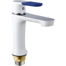 F1034 Змішувач для умивальника гайка білий/хром Ø35 FRAP 1/10