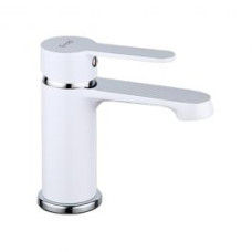 F1041 Змішувач для умивальника гайка білий/хром Ø35 FRAP 1/10