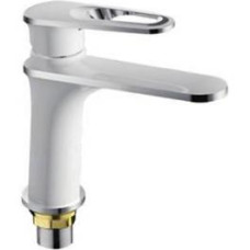 F1049 Змішувач для умивальника гайка білий/хром Ø35 FRAP 1/10