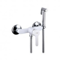 F2041-8 Змішувач для гігієнічного душу білий/хром Ø40 FRAP 1/10