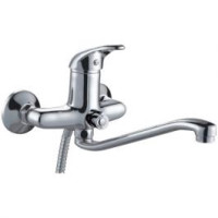 F2203 Змішувач для ванни довгий пл. вигнутий гусак Ø40 FRAP 1/10