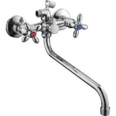 F2227-2 Змішувач буксовий для ванни круглий довгий гусак перемикач карт. FRAP 1/10