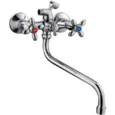 F2227 Змішувач буксовий для ванни круглий довгий гусак перемикач шар. FRAP 1/10