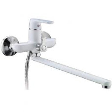 F2231 Змішувач для ванни довгий гусак Ø35 білий/хром FRAP 1/10